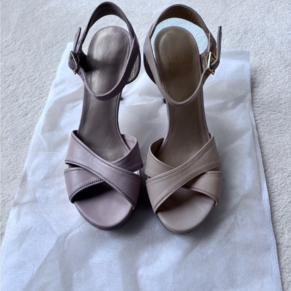 Stuart Weitzman Strappy Leather Sandals Size 36